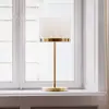Image de By Rydéns Lampe à poser Marcel de By Rydens, laiton/blanc, hauteur 55 cm