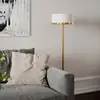 Image de By Rydéns By Rydens lampe sur pied Marcel, laiton/blanc, hauteur 150 cm