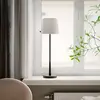 Image de By Rydéns Lampe de table Lumi de By Rydens, 69 cm, noir/blanc, textile