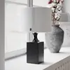 Image de By Rydéns Lampe à poser Woody de By Rydens, hauteur 41 cm, noir/blanc, bois