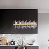 Image de By Rydéns Suspension LED Triumph Bar de By Rydens, 80 cm, laiton, transparent