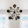 Image de By Rydéns Turno suspension, noire à 18 lampes
