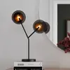 Image de By Rydéns Turno lampe à poser, noire, à 2 lampes