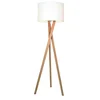Image de By Rydens 4100020-6002 Lampadaire Bois/Lin Oak/Blanc Ombre