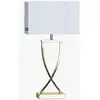 Image de By Rydéns Omega lampe de table laiton/blanc hauteur 52cm