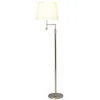 Image de By Rydens 1988780-5000 Lampadaire Métal/Tissu Chrome/Blanc Ombre