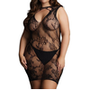 Image de Le Désir Robe sexy Grande Taille HIGH NECK Noire