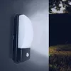 Image de SILAMP Applique Murale Noire Extérieure LED IP65 20W avec Détecteur de Mouvement - Blanc Froid 6000K - 8000K