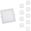 Image de Spot LED Extra Plat Carré 24W Blanc (Pack de 10) - Blanc Froid 6000K - 8000K - SILAMP
