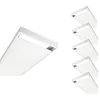 Image de Kit Saillie BLANC pour Panneau LED 120x30 Slim (Pack de 6) - SILAMP