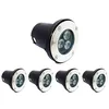Image de Spot LED Encastrable Extérieur IP65 220V Sol 3W 80° (Pack de 5) - Blanc Froid 6000K - 8000K