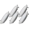 Image de Spot LED Extra Plat Rond 24W Blanc (Pack de 5) - Blanc Neutre 4000K - 5500K - SILAMP