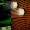 Image de SILAMP Applique Murale Noire Ronde LED IP65 12W - Blanc Neutre 4000K - 5500K