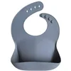 Image de mushie Bavoir Bébé en Silicone | Bavoirs Imperméables Réglables | Bavoirs Faciles à Essuyer | 4 Tailles Réglables Avec Poches Avant Profondes | 100% Sans BPA et Phtalate | Tradewinds