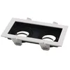 Image de Silumen Support Spot GU10 Encastrable Orientable Double Projecteur