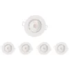 Image de False Silumen Spot LED Encastrable 5W IP65 Ø72mm Blanc (Blanc Chaud 2300K - 3500K, 5 pcs)