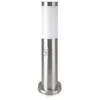 Image de Silumen Borne de Jardin Acier Inoxydable avec Détecteur 45cm pour Ampoule E27 IP44 - Gris