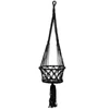 Image de Bazar Bizar - Porte plante en macramé noir - D.30xL.110 cm OS