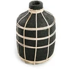 Image de Bazar Bizar - Vase Whoopy noir/naturel - D.13xH.23 cm OS