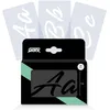 Image de QBIX Swash Lot de pochoirs de lettres, hauteur des lettres : 5 cm