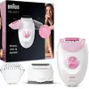 Image de Braun Silk-épil 3 Épilateur Filaire Femme pour Épilation Rasoir et Tête de Tondeuse 3-031 Rose