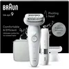 Image de Braun Epilateur Electrique Femme Silk Epil 9 9-341, Blanc et Argent