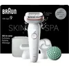 Image de Braun Epilateur Electrique Pour Femmes Silk-épil 9 9-080, Tête Flexible 360° Pour Epilation Facile, Etanche, Sans Fil, Avec Tête De Rasoir, Brosse Exfoliante Et Sabot Tondeuse, Kit De Spa Tout-En-Un