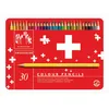 Image de CARAN D ACHE Etui métal de 30 Crayons de couleur Swisscolor Assortis