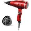 Image de Valera Swiss Power4ever eQ Sèche-cheveux professionnel ionique, durable et puissant, moteur numérique, purification de l'air, diagnostic intelligent du flux d'air, 2400 W, couleur rouge
