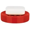 Image de Spirella Porte Savon Céramique Tube Rouge