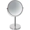 Image de Spirella Miroir de Maquillage à Poser Miroir de beauté Miroir cosmétiques Double Face Miroir de courtoisie pivotant  Sydney  grossissement x2   Argent Brillant