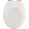 Image de Spirella - Abattant WC Thermo Dur Neela - Charnières en ABS Chromé - Couvercle WC avec Frein de Chute - Fermeture Slow-Close - 44 x 37 x 3 cm - Blanc Mat