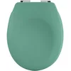 Image de Spirella - Abattant WC Thermo Dur Neela - Charnières en ABS Chromé - Couvercle WC avec Frein de Chute - Fermeture Slow-Close - 44 x 37 x 3 cm - Vert Mat