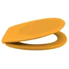Image de Spirella - Abattant WC Thermo Dur Neela - Charnières en ABS Chromé - Couvercle WC avec Frein de Chute - Fermeture Slow-Close - 44 x 37 x 3 cm - Jaune Mat
