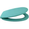 Image de Spirella - Abattant WC Thermo Dur Neela - Charnières en ABS Chromé - Couvercle WC avec Frein de Chute - Fermeture Slow-Close - 44 x 37 x 3 cm - Aqua Mat