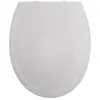 Image de Spirella - Abattant WC PP Harry - Charnières INOX - Couvercle Toilette Clipsable - Facile à Installer - Fermeture Slow-Close - 44 x 37 x 3 cm - Gris Clair