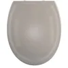 Image de Spirella - Abattant WC PP HARRY, Charnières Inox - Couvercle Toilette Polypropylène Clipsable, Facile à Installer, Fermeture Slow-Close - 44 x 37 x 3 cm - Taupe