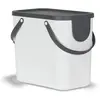 Image de Rotho Albula Système de séparation des déchets 25l pour la cuisine, Plastique (PP) sans BPA, blanc/anthracite, 25l (40.0 x 23.5 x 34.0 cm)
