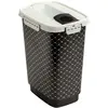 Image de Rotho Flo Récipient pour aliments pour animaux domestiques de 4,1 l avec couvercle, plastique de qualité alimentaire (PP) sans BPA, noir, 4.1l (19.5 x 13.6 x 27.0 cm)