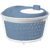 Image de Rotho Fresh Essoreuse à salade, Plastique (PP) sans BPA, bleu/transparent, 4.5l (25.0 x 25.0 x 16.5 cm)