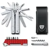 Image de VICTORINOX Couteau Suisse Swiss Tool X Plus Ratchet, 40 Fonctions, Outil Multifonction, y c. Pince à Bec, Lame Blocable, Argent