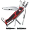 Image de Victorinox Ranger Grip 174 Couteau de Poche Suisse, Multitool, 17 Fonctions, Lame Fixe, Tire Bouchon, Etui, Rouge/Noir