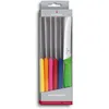 Image de Victorinox Swiss Classic, Couteau à petit déjeuner, Couteau à pain, Lame tranchante, dentelée, 11 cm, Manche plastique, Acier inoxydable, Set 6 Pièces, Multicolore