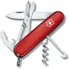 Image de Victorinox Couteau Suisse Compact, 15 Fonctions, Swiss Made, Outil Multifonction, y c. Lame, Mini-Tournevis, Décapsuleur, Rouge