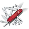 Image de Victorinox Huntsman Lite Couteau de Poche Suisse, Léger, Multitool, 21 Fonctions, Lame, Led, Tire Bouchon, Rouge Transparent