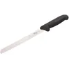 Image de Victorinox Couteau de Cuisine, Couteau à Pain avec Tranchant Denté Couteau Fibrox, Aluminium, Lame de 21 cm, Noir