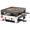 Image de Solis Table Grill 7910 5 en 1 Appareil à raclette pour 4 personnes   Raclette + grill de table + wok + grill à pizza + crêpes   Barbecue électrique   1020 W   Acier inoxydable