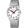 Image de Mondaine Montre analogique à Quartz pour Homme avec Bracelet en Acier Inoxydable A6383035016SBZ, argenté, Bracelet
