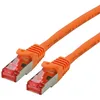 Image de ROLINE Cordon LAN Cat 6 - Component Level - Câble réseau S/FTP Ethernet avec connecteur RJ45 - orange 5 m