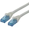 Image de ROLINE Cordon LAN Cat 6A Component Level | Câble réseau UTP Ethernet avec connecteur RJ45 | gris 1 m